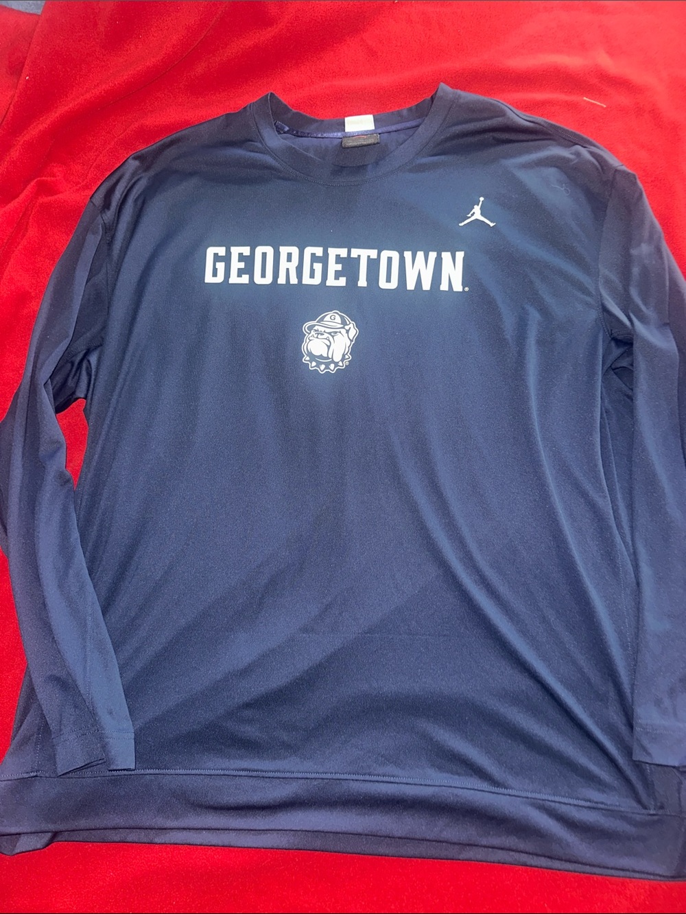 Jordan Georgetown Long-Sleeve Tee - Navy